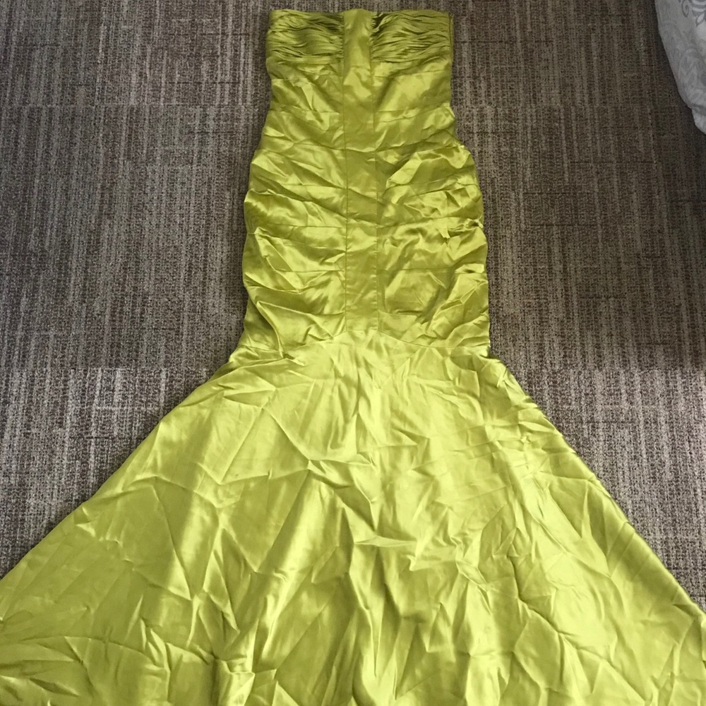 Olive green formal dress